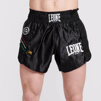 Шорты для тайского бокса Leone Flag Black S