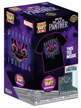 Zestaw prezentowy Funko Pocket Pop! & Tee Marvel Black Panther Figurka 4 cm + Koszulka Rozmiar L (889698634793)