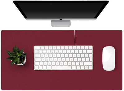 Игровая поверхность Desk Mat Ultra Slim 900x400x1.8 мм Black/Wine Red