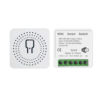 Wi-Fi реле перемикач 16A 2.4GHz з підтримкою Cozylife для розумного дому з голосовим керуванням