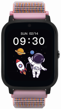 Детские смарт-часы Garett Kids Tech 4G Pink Velcro (5904238484999)