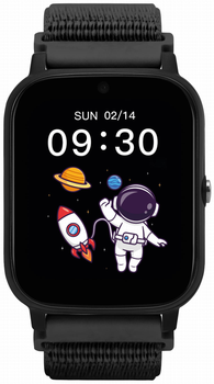 Детские смарт-часы Garett Kids Tech 4G Black Velcro (5904238484982)