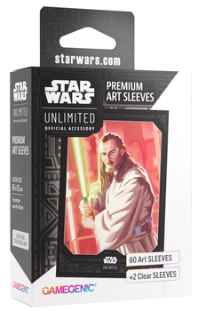 Обкладинки для колекційних карток Gamegenic: Star Wars Unlimited Card Game - Premium Art Sleeves - Qui-Gon Jinn (4251715418505)