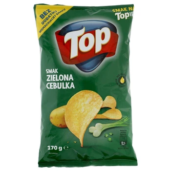 Чипсы TOP Зеленый лук 150 г