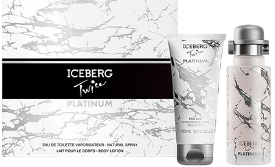 Набір для жінок ICEBERG Twice Platinum Туалетна вода 125 мл + крем для тіла 100 мл (8057714450838)