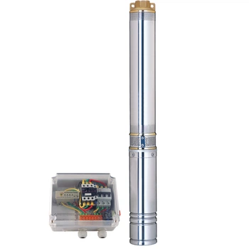 Насос центробежный скважинный DONGYIN 4SD12/32 380В 7.5кВт H 201(110)м Q 270(200)л/мин Ø102мм (из 3х ЧАСТЕЙ) (7771783)