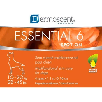Засіб по догляду за шкірою і шерстю собак Dermoscent Essential 6 spot-on до 10 кг (3760098110018)