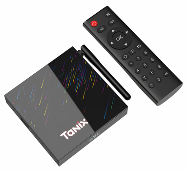 Смарт ТВ-приставка Tanix TX68 4/32GB Android 14 (TBT60432B 3640) Чорна
