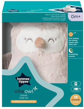 Zabawka z lampką nocną Tommee Tippee Mini Travel Szumiś Sowa Ollie Plusz TTP491648 (5010415916488)