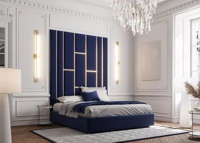 Декоративная мягкая бархатная панель плитка Comfy Walls модульное мягкое изголовье кровати индивидуального размера (87233/12unk)