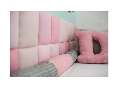 Мягкая хлопковая настенная панель для детской комнаты Comfy Walls 20 * 20 * 5 см Pink
