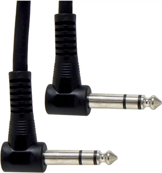 Патч-кабель GEWA Basic Line Angled Stereo Jack 6.3мм/Stereo Jack 6.3мм 0.3м, 6 шт (G-190370)