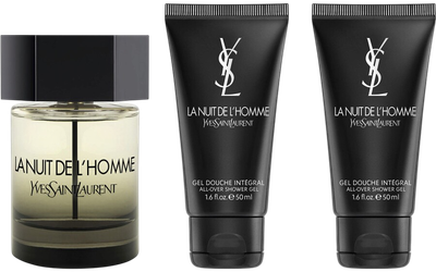 Набір для чоловіків Yves Saint Laurent La Nuit de L'Homme Туалетна вода 100 мл + гель для душу 2 х 50 мл (3614274285048)
