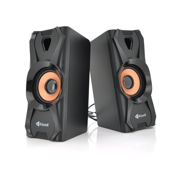 Колонки 2.0 Kisonli U-9003 для ПК і ноутбука USB + 3.5mm 2x3W 20Hz-20KHz Black