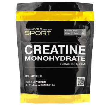 Креатин моногидрат California Gold Nutrition Creatine Monohydrate Без вкуса 1000 грамм