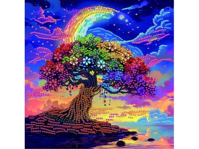 Алмазна мозаїка Дерево мечты, Brushme (25х25 см), BH021