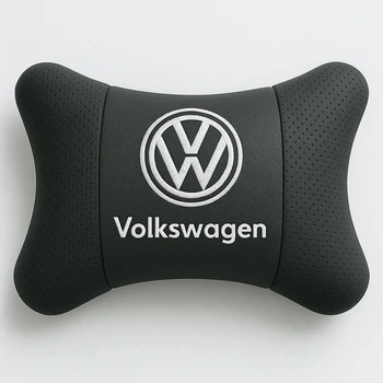 Автомобильная подушка под шею на подголовник сиденья с логотипом VOLKSWAGEN