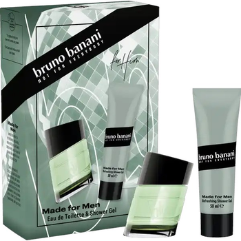 Zestaw męski Bruno Banani Made for Men Woda toaletowa 30 ml + żel pod prysznic 50 ml (3616305254610)