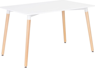 Stół do jadalni ModernHome by Multistore 120 x 80 cm biały (5903769977055)