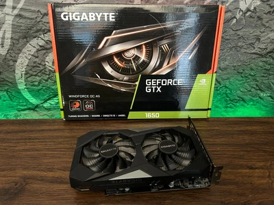 Відеокарта GTX 1650 4GB Gigabyte WINDFORCE OC GDDR6 (GV-N1656WF2OC-4GD) Б/В