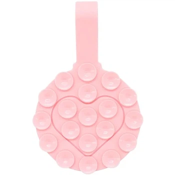 Держатель-присоска для телефона Double Side Silicone with a Strap Pink