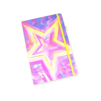 Блокнот на гумці А5 13.6×20.8 cm, 80 арк.,тверда обкладинка Star, дизайн 1 (762350ML-1)