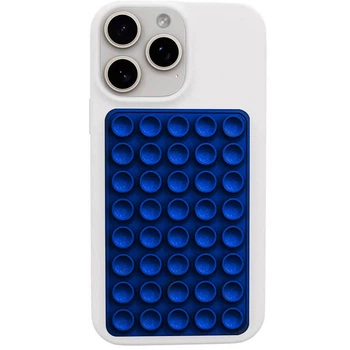 Держатель-присоска для телефона Double Side Silicone 100*64мм Blue