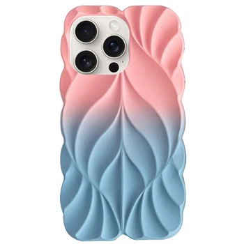 TPU чохол Leaf Apple iPhone 14 Pro Max (6.7") Pink / Blue Без бренду