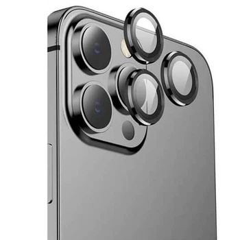 Защитное стекло Metal Classic на камеру (в упак.) для Apple iPhone 13 Pro / 13 Pro Max Черный / Black