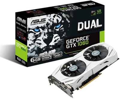 Відеокарта Asus GeForce GTX 1060 Dual 6Gb GDDR5 (DUAL-GTX1060-6G)