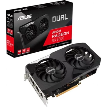 Відеокарта Asus Radeon RX 6600 XT Dual OC Edition 8GB GDDR6 (DUAL-RX6600XT-O8G), Б/в