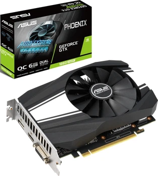 Відеокарта Asus GeForce GTX 1660 Super Phoenix O6G OC 6GB GDDR6 (PH-GTX1660S-O6G), Б/в