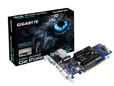 Відеокарти Gigabyte GeForce 210 1GB GDDR3 (GV-N210D3-1GI), Новий