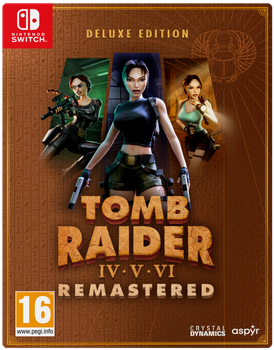 Гра Nintendo Switch Tomb Raider IV-VI Remastered Starring Lara Croft: Deluxe Edition (Картридж) (5056635617477)
