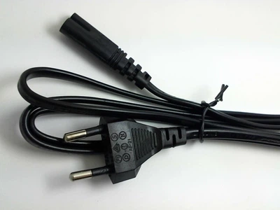 Кабель живлення мережевий для блоків живлення 2pin Black вісімка Original