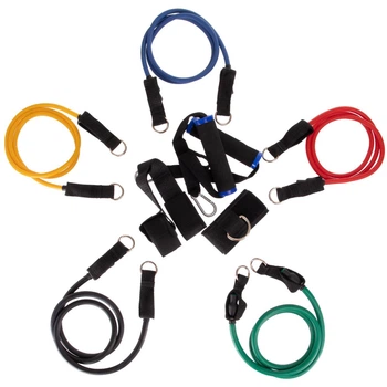 Еспандер Resistance Band багатофункціональний 5 джгутів Zelart ET-510