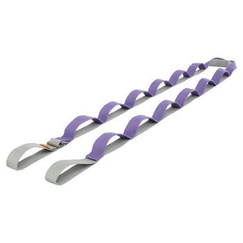 Лента стропа с петлями для растяжки Stretch Strap с дверным якорем SP-Sport PL-1796 Фиолетовый