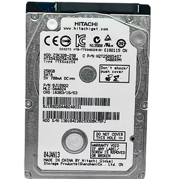 Накопитель HDD 2.5" SATA 250Gb Hitachi, 8Mb, 5400 rpm (HTS543225A7A384) Refurbished Store