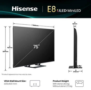 Телевизор Hisense 75E8Q