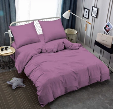 Комплект постельного белья Zastelli Полуторный 145х210 см 17-3628 Amethyst Orchid Жатка Сиреневый (2555000004933)