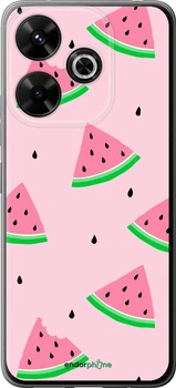 Силиконовый чехол на Xiaomi Redmi 13 4G Розовый арбуз "4314u-3751-70447"