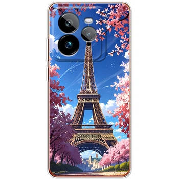 Силиконовый Чехол с Картинкой для Realme GT 7 Pro Принт (Париж, Эйфелева Башня) (65747-ysm036)