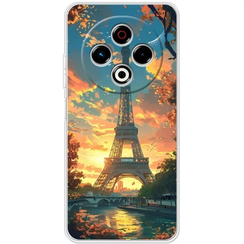 Силиконовый Чехол с Картинкой для Tecno Spark 30 Принт (Париж, Эйфелева Башня) (65672-ysm037)