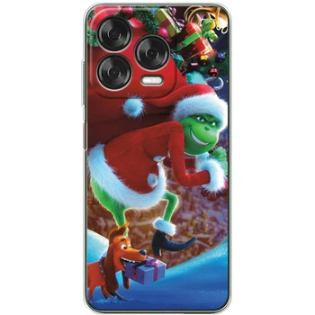 Силиконовый Чехол с Картинкой для ZTE Blade V70 Design Принт (Новогодний, Гринч) (65651-ysm2268)