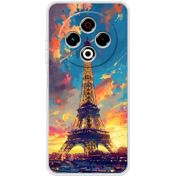 Силиконовый Чехол с Картинкой для Tecno Spark 30 Принт (Париж, Эйфелева Башня) (65672-ysm038)