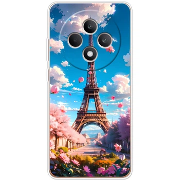 Силиконовый Чехол с Картинкой для OPPO Reno 12 FS Принт (Париж, Эйфелева Башня) (65601-ysm035)