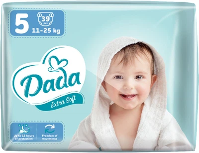 Підгузки для дітей Dada Extra Soft 5 11-25 кг 39 шт (4823071646429/4820174980818)