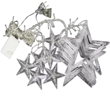 Гірлянда штора STAR CURTAIN MULTI 7753 Зірки, різнокольорова