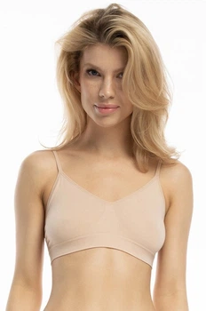 Бюстгальтер топ мягкий из бамбука Julimex Bamboo Bralette S беж