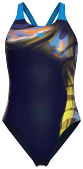 Купальник закрытый женский Arena Dreamhline Swimsuit V Back 44 Синій 008328-760